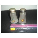 Blue & Pink Flowers Salt and Pepper Shakers