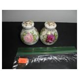 Vintage hand painted Salt and Pepper Shakers