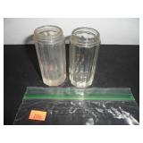 Vintage Clear Glass Salt and Pepper Shakers