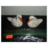 1950's Swans Salt and Pepper Shakers