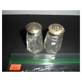 Vintage Glass Salt and Pepper Shakers