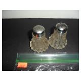 Vintage Glass Salt and Pepper Shakers