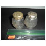 Antique Glass Salt and Pepper Shakers