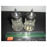 Antique Glass Salt and Pepper Shakers