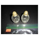 Mini Decorative Glass Salt and Pepper Shakers