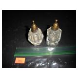 Mini Decorative Glass Salt and Pepper Shakers
