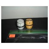 Ceramic Barrels Salt and Pepper Shakers