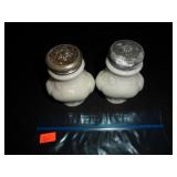 White Salt and Pepper Shakers