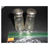 Glass & Stainless Steel Salt and Pepper Shakers