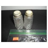 Clear Glass Salt and Pepper Shakers