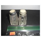 Clear Glass Salt and Pepper Shakers