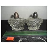 Victorian Cut Glass Salt and Pepper Shakers