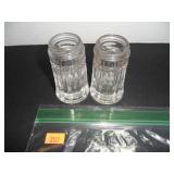 Clear Glass Salt and Pepper Shakers