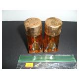 Copper Glass Salt and Pepper Shakers