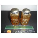 Vintage Copper Color Salt and Pepper Shakers