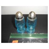 Aqua Blue  Salt and Pepper Shakers