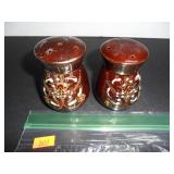 Vintage Japanese Redware Salt and Pepper Shakers