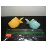 Bauer 1950's Fish Salt and Pepper Shakers
