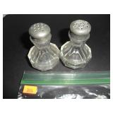 American Antique Crystal Salt and Pepper Shakers