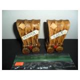 Vintage Covered Wagon Salt and Pepper Shakers