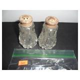 Victorian Clear Glass Salt and Pepper Shakers