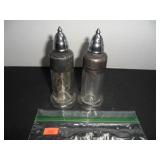 Victorian Clear Glass Salt and Pepper Shakers