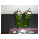 Lime Green Salt and Pepper Shakers