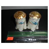 White & Gold Salt and Pepper Shakers