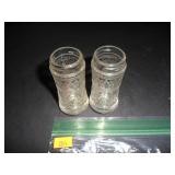 Glass Salt and Pepper Shakers