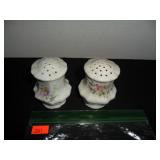 Vintage Flower Design Salt and Pepper Shakers