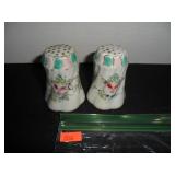 Vintage Flower Design Salt and Pepper Shakers