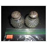 Decorative Glass Salt and Pepper Shakers