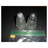 Decorative Glass Salt and Pepper Shakers