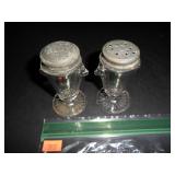 Decorative Glass Salt and Pepper Shakers
