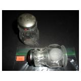 Decorative Glass Salt and Pepper Shakers
