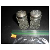 Decorative Glass Salt and Pepper Shakers