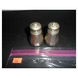 Antique Silver Salt and Pepper Shakers