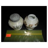 White Salt and Pepper Shakers