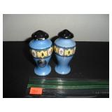 Blue & Black Salt and Pepper Shakers