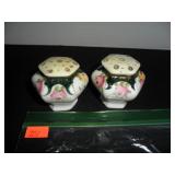 Flower Design Salt and Pepper Shakers