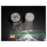 Decorative Glass Salt and Pepper Shakers