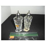 Embassy Glass Salt and Pepper Shakers