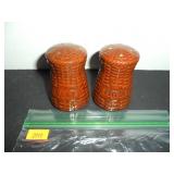 Brown Salt and Pepper Shakers