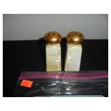 Japan White & Gold Salt and Pepper Shakers