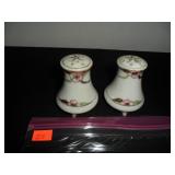 Pink & Gold Flowers Salt and Pepper Shakers