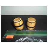 Ceramic BarrelSalt and Pepper Shakers