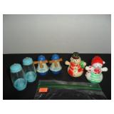 3 Vintage Plastic Salt and Pepper Shakers
