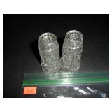 Decorative Glass Salt and Pepper Shakers