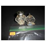 Mini Decorative Glass Salt and Pepper Shakers
