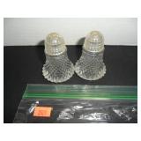 Clear Glass Salt and Pepper Shakers